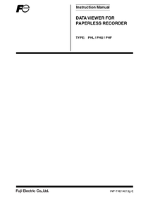 Thumbnail of document Manual - PHF Chart Recorder